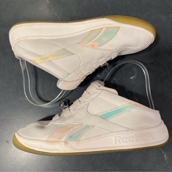 Reebok Y5 W6.5-7 white vegan  slip on sneakers - Picture 10 of 14